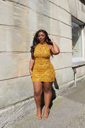 Zuva Mini Dress - Gold