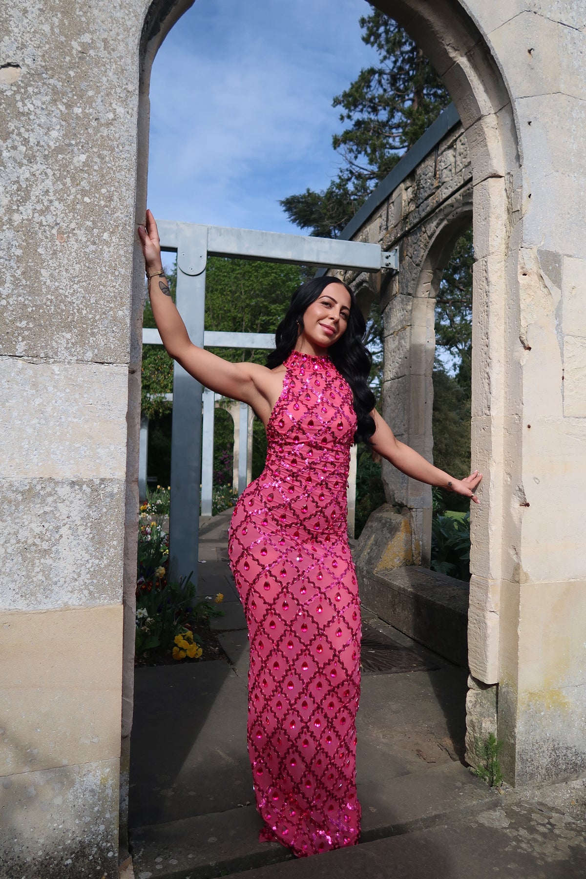 Zuva Maxi Dress - Fuschia