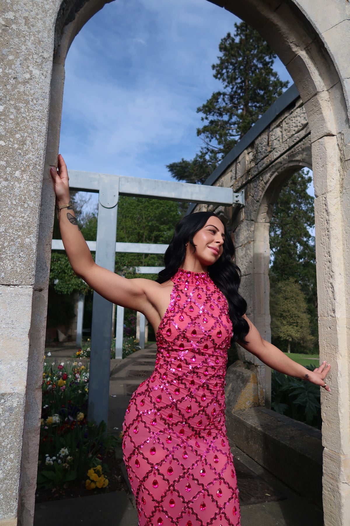 Zuva Maxi Dress - Fuschia