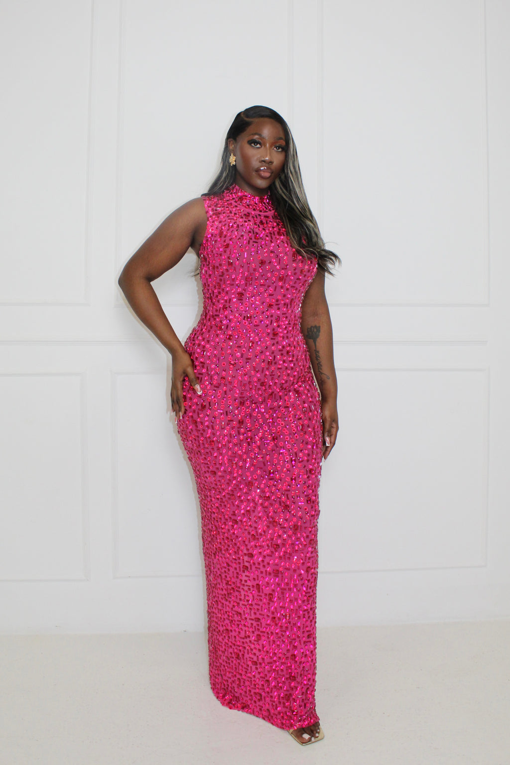 Ruva Dress - Fuschia Pink