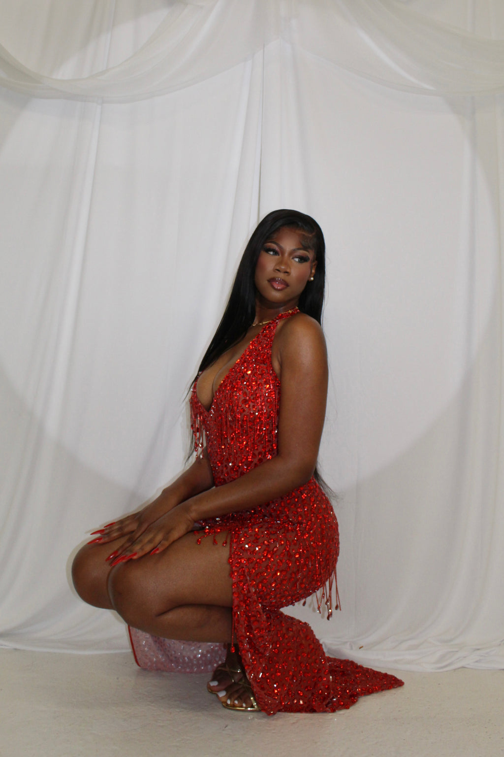 Munaka Dress - Red