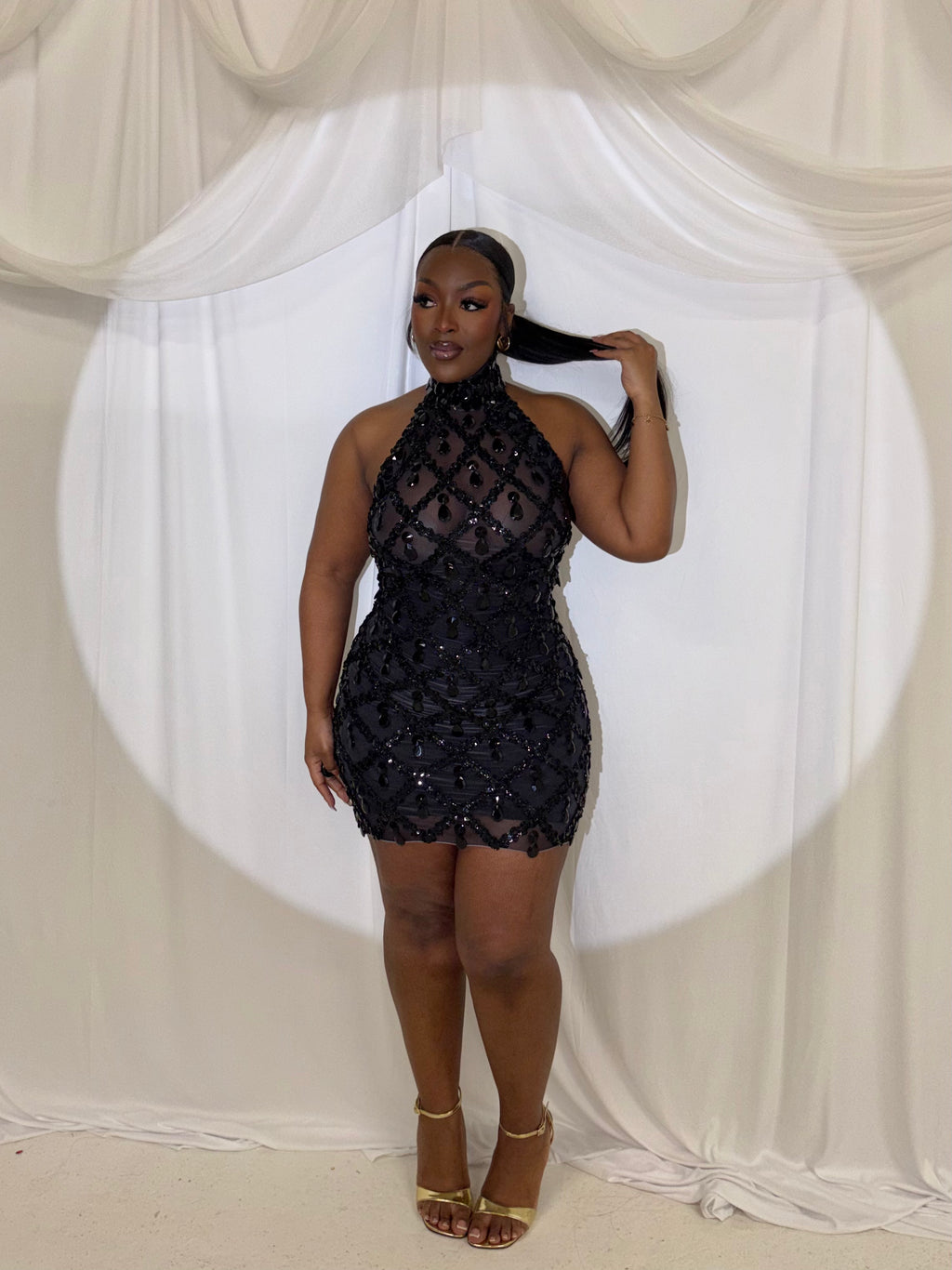 Zuva Mini Dress - Midnight Black