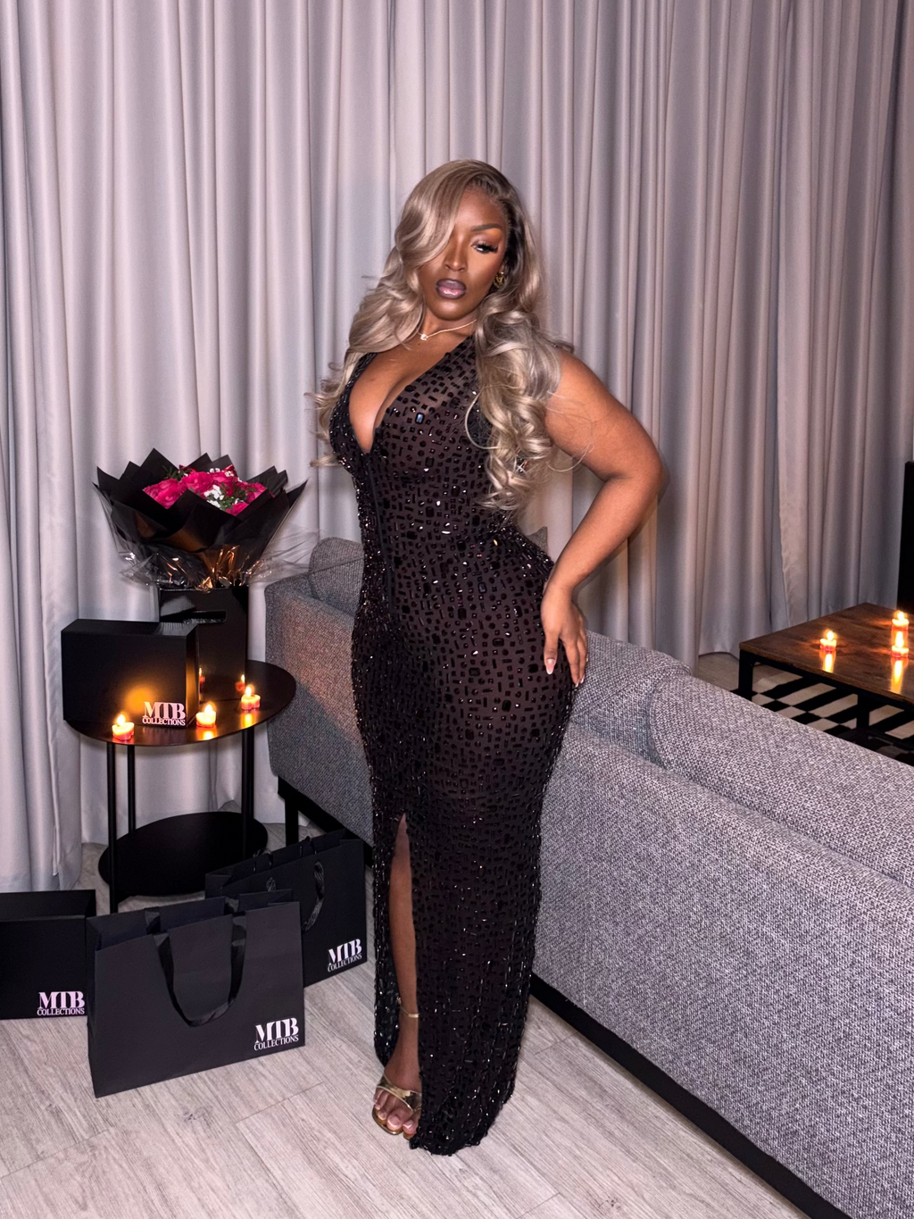 Ruva Dress - Midnight Black