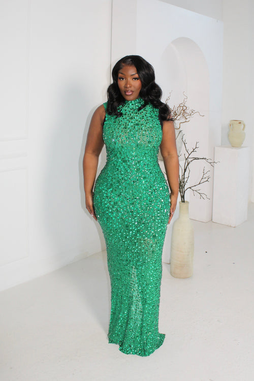 Ruva Dress - Clover Green