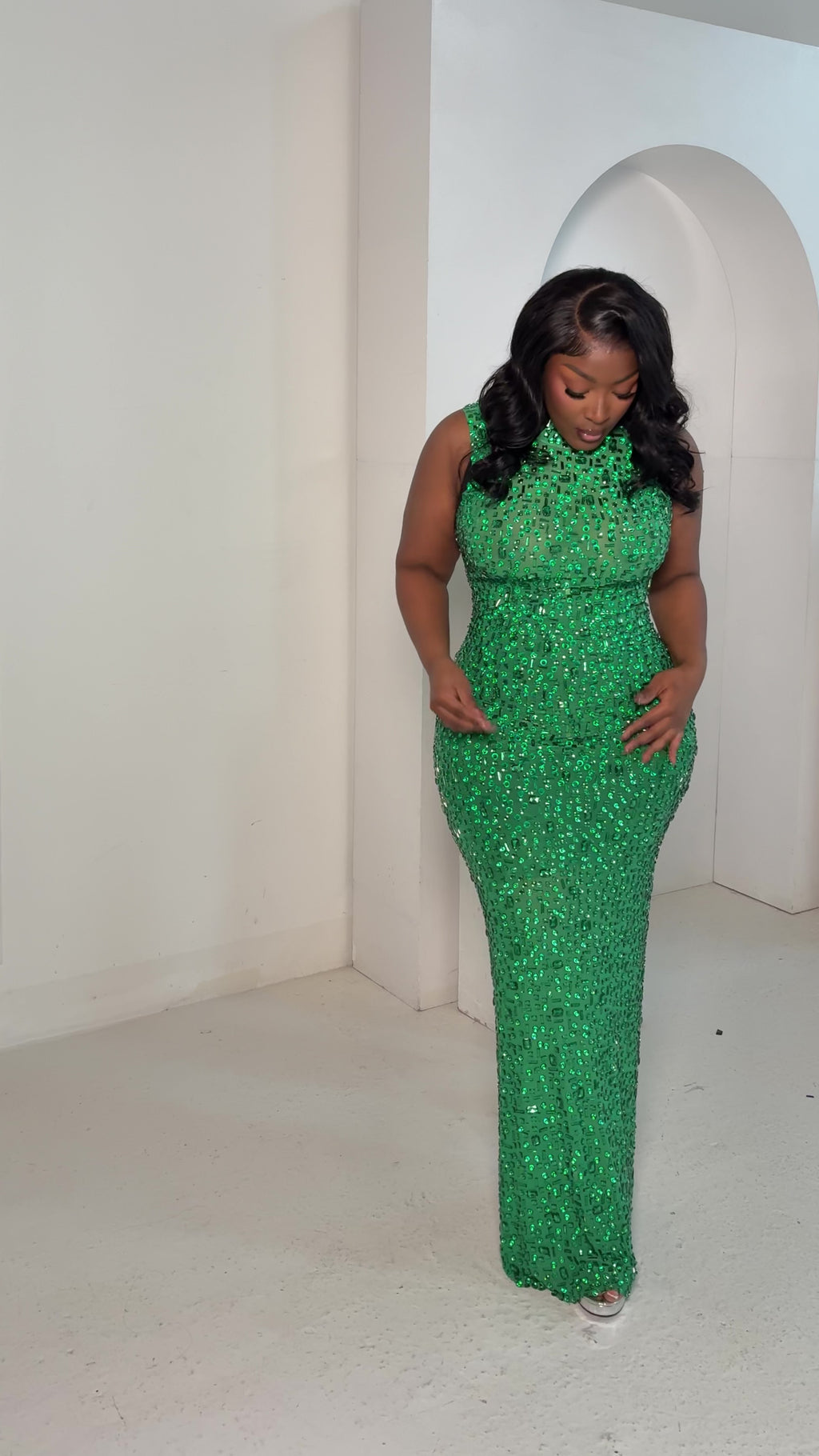 Ruva Dress - Clover Green